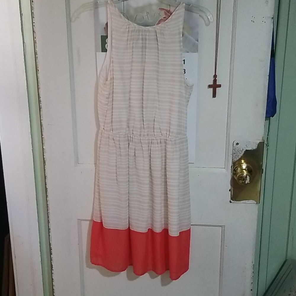 Halter style striped dress